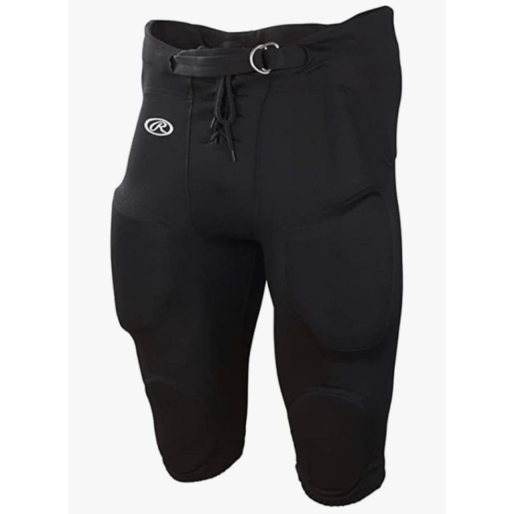 Rawlings Lightweight Football Pants, Integrated‎ Pads, Practice,Game Adult M